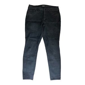 d. jeans Black High Waisted Skinny Jeans Sz 14 Womens Denim with Pockets